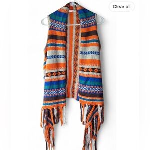 Cherish Multicolor Knit Vest Size M